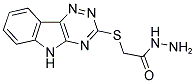 2-(2-(2,3,6-TRIAZINO[5,4-B]INDOL-3-YLTHIO)ACETYL)HYDRAZIDE Struktur