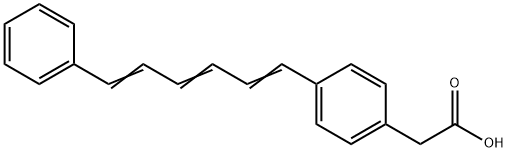 1,6-DIPHENYL-1,3,5-HEXATRIENE-4'-ACETIC ACID Struktur