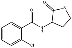 2-CHLORO-N-(2-OXOTETRAHYDRO-3-THIOPHENYL)BENZENECARBOXAMIDE Struktur