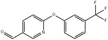 6-[3-(TRIFLUOROMETHYL)PHENOXY]NICOTINALDEHYDE Struktur