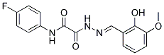 N-(4-FLUOROPHENYL)-2-[2-(2-HYDROXY-3-METHOXYBENZYLIDENE)HYDRAZINO]-2-OXOACETAMIDE Struktur