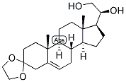 5-PREGNEN-20-BETA, 21-DIOL-3-ONE 3-ETHYLENEKETAL Struktur