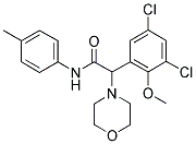 2-(3,5-DICHLORO-2-METHOXYPHENYL)-N-(4-METHYLPHENYL)-2-MORPHOLIN-4-YLACETAMIDE Struktur