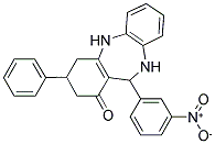 2,10-DIAZA-9-(3-NITROPHENYL)-5-PHENYLTRICYCLO[9.4.0.0(3,8)]PENTADECA-1(11),3(8),12,14-TETRAEN-7-ONE Struktur