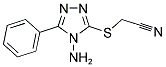 [(4-AMINO-5-PHENYL-4H-1,2,4-TRIAZOL-3-YL)SULFANYL]ACETONITRILE Struktur