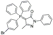 4-[(4-BROMOPHENYL)(DIPHENYL)PHOSPHORANYLIDENE]-5-METHYL-2-PHENYL-2,4-DIHYDRO-3H-PYRAZOL-3-ONE Struktur