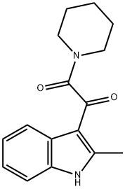 1-(2-METHYL-1H-INDOL-3-YL)-2-PIPERIDINO-1,2-ETHANEDIONE Struktur