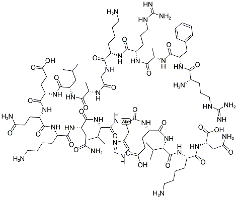 [GLU27] PROTEIN KINASE C (19-36) Struktur