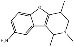 1,2,4-TRIMETHYL-1,2,3,4-TETRAHYDRO-BENZO[4,5]FURO[3,2-C]PYRIDIN-8-YLAMINE Struktur