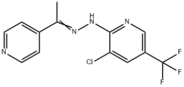 1-(4-PYRIDINYL)-1-ETHANONE N-[3-CHLORO-5-(TRIFLUOROMETHYL)-2-PYRIDINYL]HYDRAZONE Struktur