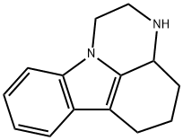 2,3,3A,4,5,6-HEXAHYDRO-1H-PYRAZINO-[3,2,1-JK]CARBAZOLE Struktur