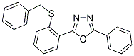 2-[2-(BENZYLSULFANYL)PHENYL]-5-PHENYL-1,3,4-OXADIAZOLE Struktur