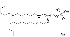 1,2-DI-O-DODECYL-SN-GLYCERO-3-PHOSPHATIDIC ACID Struktur