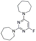 2,4-BIS(HEXAMETHYLENIMINO)-6-FLUOROPYRIMIDINE Struktur