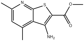 METHYL 3-AMINO-4,6-DIMETHYLTHIENO[2,3-B]PYRIDINE-2-CARBOXYLATE Struktur