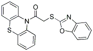 10-[(1,3-BENZOXAZOL-2-YLTHIO)ACETYL]-10H-PHENOTHIAZINE Struktur