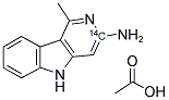 3-AMINO-1-METHYL-5H-PYRIDO[4,3-B]INDOLE-3-14C, ACETATE Struktur