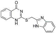 2-[(1H-BENZIMIDAZOL-2-YLMETHYL)THIO]QUINAZOLIN-4(1H)-ONE Struktur