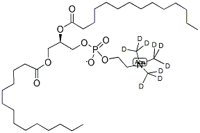 1,2-DIMYRISTOYL-SN-GLYCERO-3-PHOSPHOCHOLINE-N,N,N-TRIMETHYL-D9 Struktur