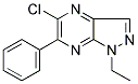 5-CHLORO-1-ETHYL-6-PHENYL-1H-PYRAZOLO[3,4-B]PYRAZINE Struktur