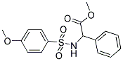 METHYL 2-([(4-METHOXYPHENYL)SULFONYL]AMINO)-2-PHENYLACETATE Struktur