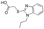 (1-PROPYL-1H-BENZOIMIDAZOL-2-YLSULFANYL)-ACETIC ACID Struktur