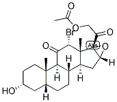 5-BETA-PREGNAN-12-ALPHA-BROMO-16,17-EPOXY-3-ALPHA, 21-DIOL-11,20-DIONE 21-ACETATE Struktur