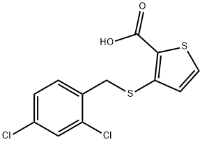 3-[(2,4-DICHLOROBENZYL)SULFANYL]-2-THIOPHENECARBOXYLIC ACID Struktur