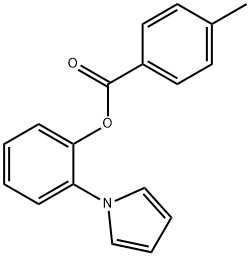 2-(1H-PYRROL-1-YL)PHENYL 4-METHYLBENZENECARBOXYLATE Struktur