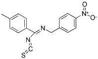 4-METHYL-N-(4-NITROBENZYL)BENZENECARBOXIMIDOYL ISOTHIOCYANATE Struktur