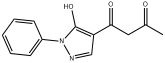 1-(5-HYDROXY-1-PHENYL-1H-PYRAZOL-4-YL)-1,3-BUTANEDIONE Struktur