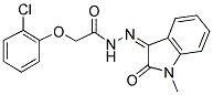 3-(2-(2-CHLOROPHENOXY)ACETYLHYDRAZIDYL)-1-METHYL-2-OXOINDOLINE Struktur