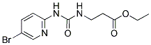 ETHYL 3-((N-(5-BROMO-2-PYRIDYL)CARBAMOYL)AMINO)PROPANOATE Struktur