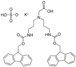 N,N-BIS(N'-FMOC-3-AMINOPROPYL)-GLYCINE POTASSIUM HEMISULFATE Struktur