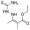 ETHYL 3-(2-(AMINOTHIOXOMETHYL)HYDRAZINO)-2-METHYLBUT-2-ENOATE Struktur