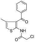 N1-(3-BENZOYL-4-METHYL-2-THIENYL)-2-CHLOROACETAMIDE Struktur