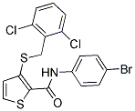 N-(4-BROMOPHENYL)-3-[(2,6-DICHLOROBENZYL)SULFANYL]-2-THIOPHENECARBOXAMIDE Struktur