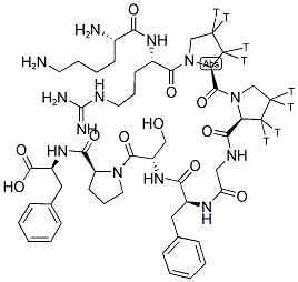 KALLIDIN, (DES-10-ARG) [3,4-PROLYL-3,4-3H(N)]- Struktur