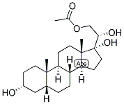 5-BETA-PREGNAN-3-ALPHA, 17,20-ALPHA, 21-TETROL 21-ACETATE Struktur