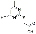 (4-HYDROXY-6-METHYL-PYRIMIDIN-2-YLSULFANYL)-ACETIC ACID Struktur