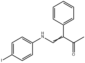 4-(4-IODOANILINO)-3-PHENYL-3-BUTEN-2-ONE Struktur