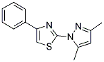 2-(3,5-DIMETHYL-1H-PYRAZOL-1-YL)-4-PHENYL-1,3-THIAZOLE Struktur