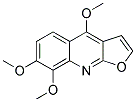 4,7,8-TRIMETHOXY-FURO[2,3-B]QUINOLINE Struktur