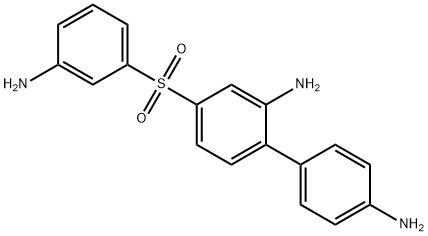 (3-AMINOPHENYL)(2,4'-DIAMINOBIPHENYL-4-YL)SULFONE Struktur