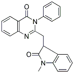 2-[(1-METHYL-2-OXO-2,3-DIHYDRO-1H-INDOL-3-YL)METHYL]-3-PHENYLQUINAZOLIN-4(3H)-ONE Struktur