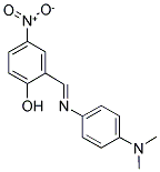 2-((E)-([4-(DIMETHYLAMINO)PHENYL]IMINO)METHYL)-4-NITROPHENOL Struktur