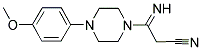 3-IMINO-3-[4-(4-METHOXYPHENYL)PIPERAZINO]PROPANENITRILE Struktur