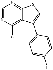 4-CHLORO-5-(4-FLUOROPHENYL)THIENO[2,3-D]PYRIMIDINE Struktur