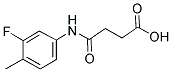 4-(3-FLUORO-4-METHYLANILINO)-4-OXOBUTANOIC ACID Struktur