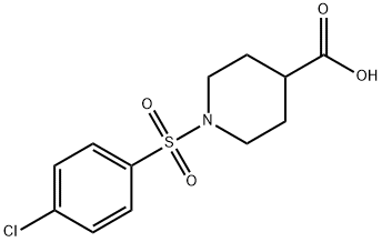 1-(4-CHLORO-BENZENESULFONYL)-PIPERIDINE-4-CARBOXYLIC ACID Struktur